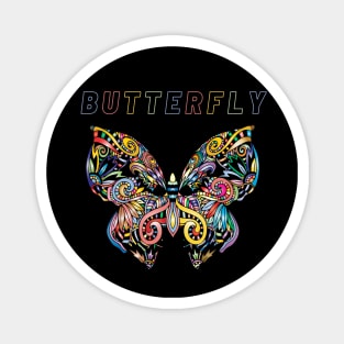 Butterfly Mandala T-Shirt Magnet